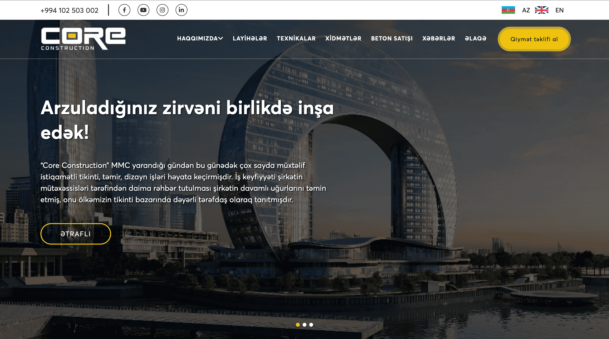 core construcion-vebsite-sekili